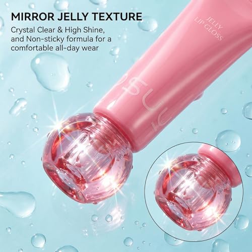 Non-Sticky Lip Gloss Set 2 Pack - Hydrating Tinted Lip Oil
