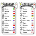 EPCOT Drinking Around the World Tattoo Tracker - 2-Pack