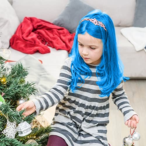 Hair Chalk Comb for Kids - 10 Pcs Blue Washable Temporary Hair Color