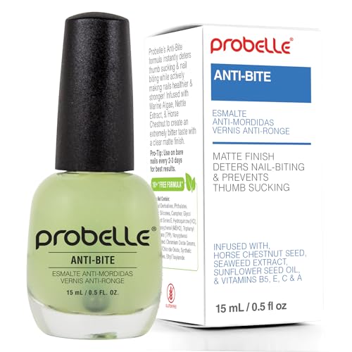 Probelle Anti-Bite Nail Biting Treatment & Deterrent Polish - 0.5 fl oz