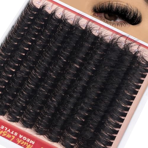 Fluffy Lash Clusters 14-24mm Volume Eyelash Extensions DIY