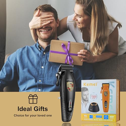 KEMEI KM-2230 Cordless Hair Clipper for Men with Charging Base