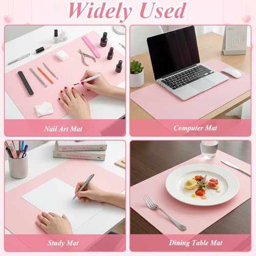 Foldable Nail Art Table Mat - Waterproof PU Leather, Non-Slip