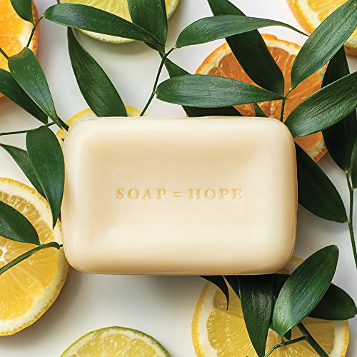 Soapbox Bar Soap, Moisturizing & Exfoliating Bar Soap with Shea Butter & Olive Oil - Citrus & Peach Rose Scented, Natural, Eco-Friendly, Vegan- Paraben, Gluten & Cruelty Free 5oz. (Pack of 3)