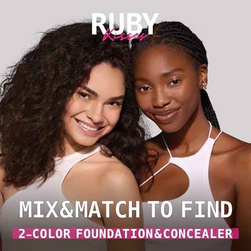 Ruby Kisses 3D Face Creator Cream Foundation & Concealer, 12 Hours Long Lasting, Medium to Full Coverage, Non-Greasy, Ideal for Makeup & Contour Palette (Level 15)
