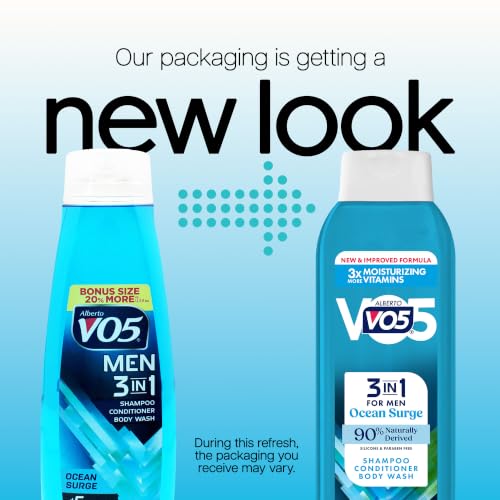 VO5 3-in-1 Shampoo Conditioner Body Wash, Ocean Surge, 15 oz