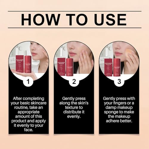 Gaayou Color Changing Foundation with SPF 15 - Buildable Coverage, Hydrating Liquid Makeup