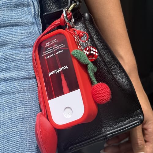 Touchland Body Mist Silicone Case with Keyring – Hibiscus Pink