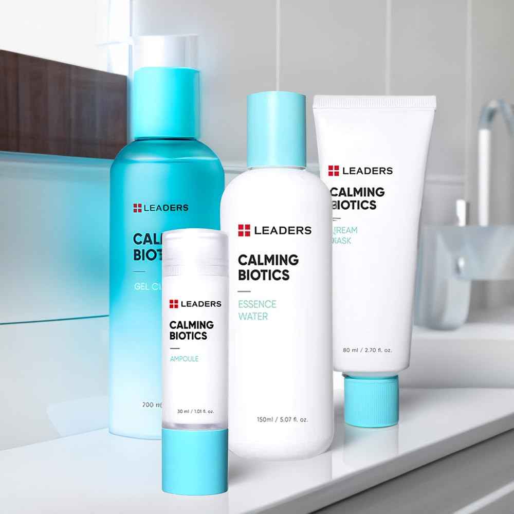 LEADERS Cosmetics Calming Biotics Essence Water - 150ml/5.07 Fl Oz Hydrating Strengthening Nourishing and Deep Moisturizing Toner for Sensitive Skin