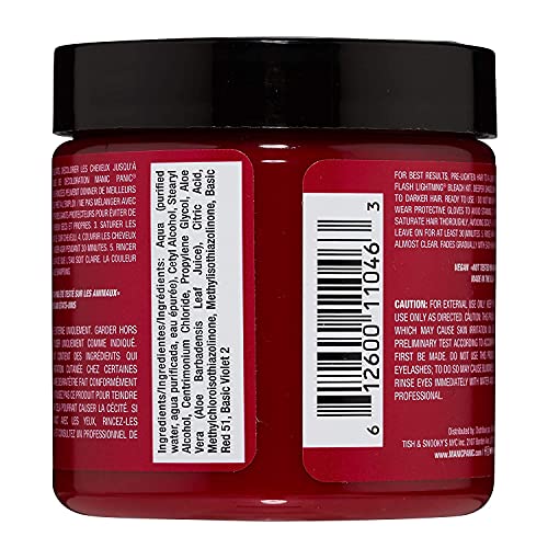 MANIC PANIC Classic Cleo Rose Semi Permanent Hair Color - Warm Magenta Pink Hair Dye for Women & Men That Lasts 4-6 Weeks - Vegan, Ammonia & Cruelty-Free - Create & Mix Custom Shades (4oz / 2pk)