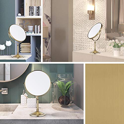 Nicesail 8" Tabletop Makeup Mirror - Double-Sided 1X/10X Magnifying