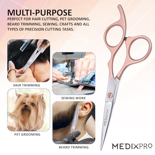 Professional Hair Cutting Scissors 6.5" Stainless Steel Barber Shears