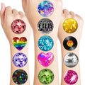96 PCS 70s Disco Ball Temporary Tattoos - Party Favors