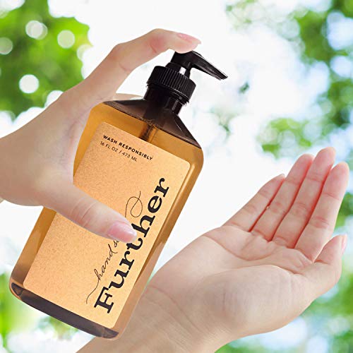 Further Glycerin Hand Soap, 16 Fluid Ounces (Pack of 2) - Sustainable, Natural Liquid Soap