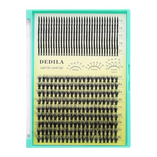 30D Cluster Lash Extensions D Curl 12-22mm Natural Spiky