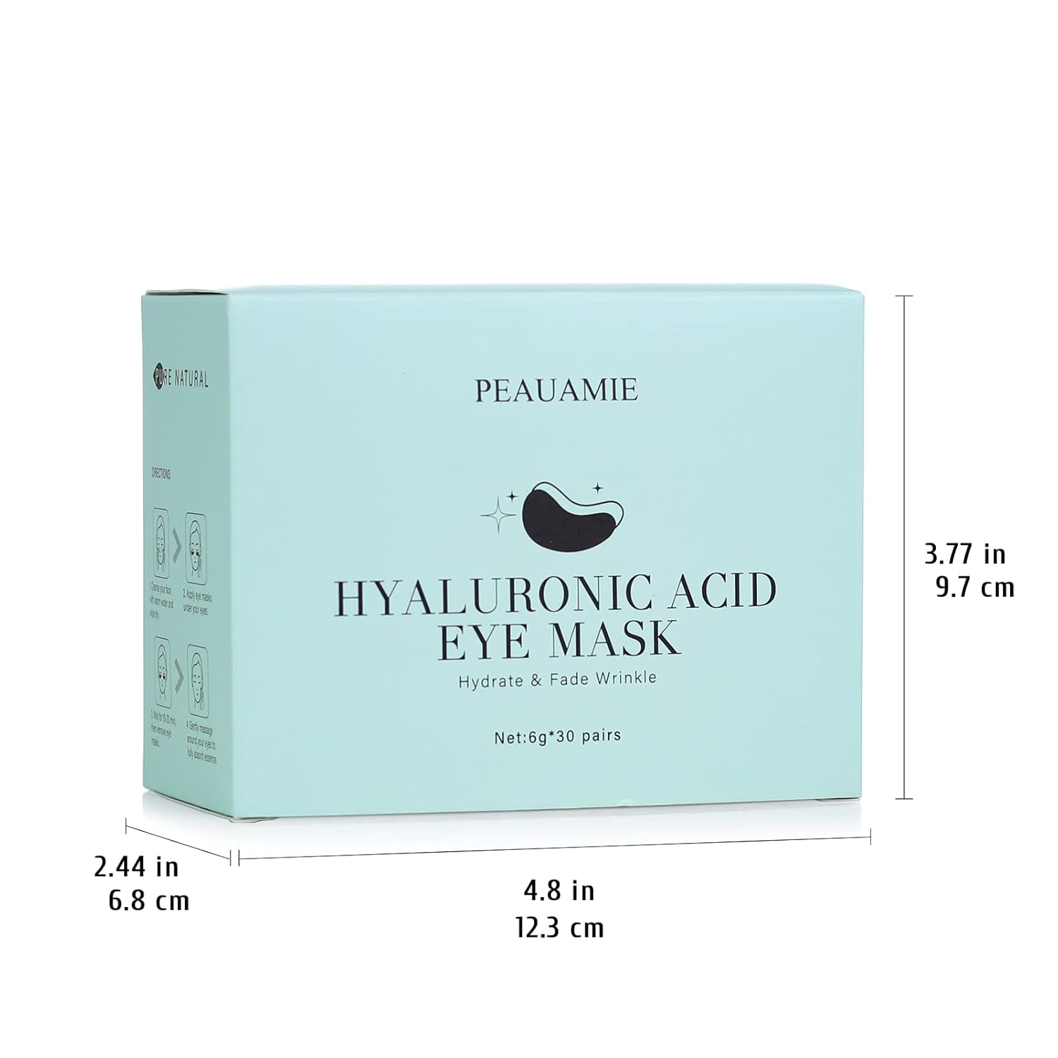 Under Eye Patches Gold and Hyaluronic Acid for puffy eyes,Rose Eye Masks for Dark Circles and Puffiness skin care Smooth Wrinkles products 30 Pairs