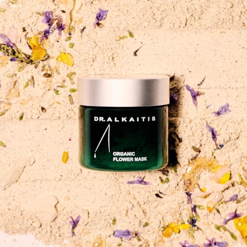 DR. ALKAITIS Organic Flower Mask - Organic Floral Exfoliating Treatment with Oat Complex - Radiance Enhancing, Pore Refining - Dual-Use Scrub & Mask (30g/1.05oz)