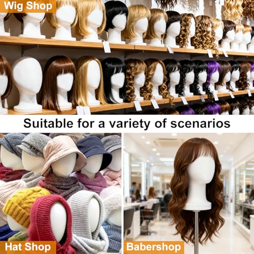 COOKOO Foam Wig Head Stand - 3 Pack Mannequin Display