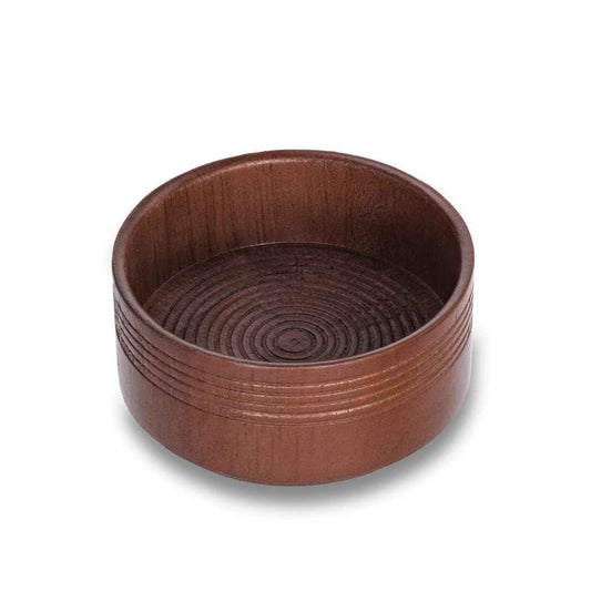 Danweix Wooden Shaving Bowl, Shaving Soap & Cream Bowl for Men Classic Style Easy to Lather Fits Wet Shaving (4#)
