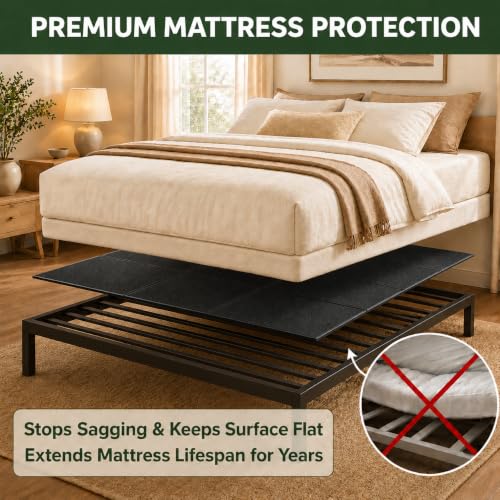 Queen Bunkie Board 60"×80" Non-Slip Foldable Mattress Support