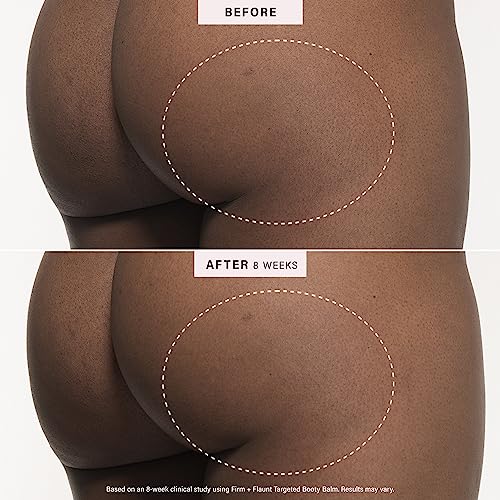 JLO BEAUTY Booty Balm, Skin Firming Cream for Butt, Hips, Thighs & Arms, Enriched with Hyaluronic Acid, Shea Butter, Avocado, and Squalane, Firm + Flaunt Targeted Body Moisturizer for Women, 4.2 Oz