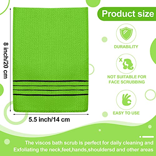 Tatuo 12-Pack Korean Exfoliating Mitts, Viscose Rayon Body Scrub