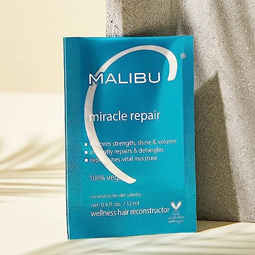 Malibu C Miracle Repair Hair Reconstructor Pack of 1 - Nourishing Deep Treatment for Damaged Hair