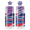 Patriotic Glitter Stick 2-Pack, Waterproof Star Sparkle Gel