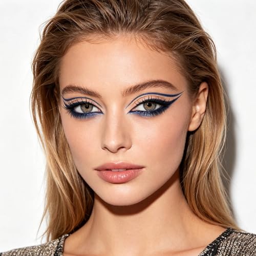 Blue Waterproof Eyeliner Pencil | Retractable, Smudge-Proof