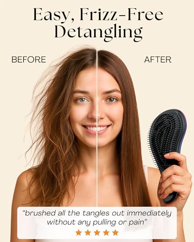 Lily England Hair Detangler Brush for Curly & Straight Hair