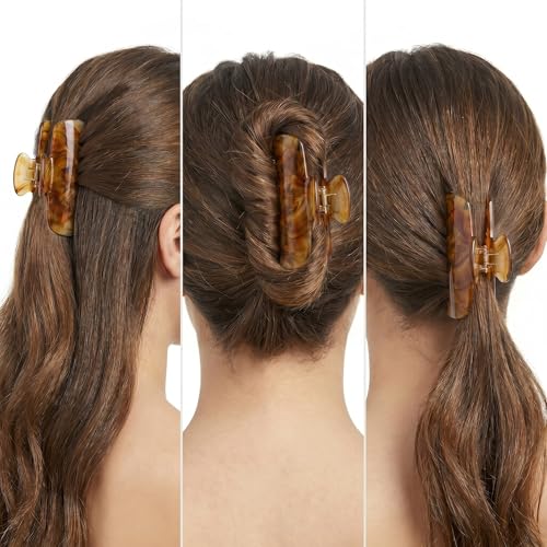 4-Inch Premium Acetate Hair Claw Clip - Strong Grip for All Hair Types