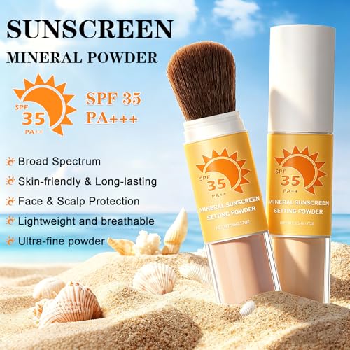 Mineral Sunscreen Setting Powder SPF 35 - Face & Scalp