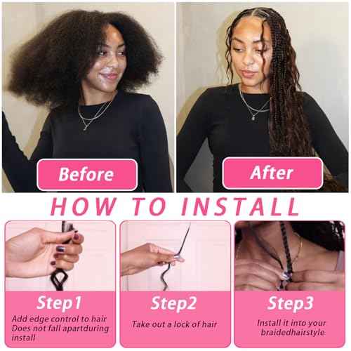 Human Braiding Hair 100g One Bundle/Pack 20 Inch Natural Black Body Wave Curly Bulk Human Hair for Braiding No Weft 100% Unprocessed Brazilian Human Hair Braiding Hair for Boho Braids