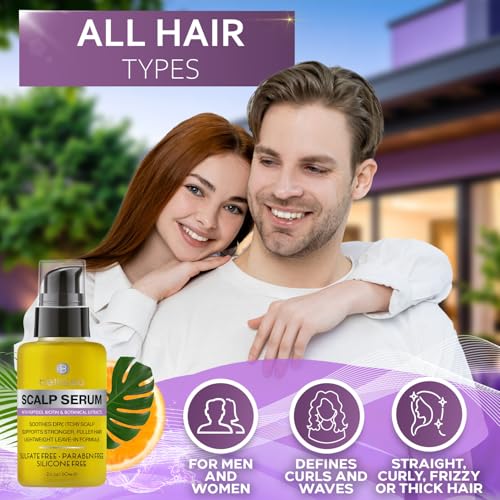 BELLISSO Scalp Serum - Dry & Itchy Dandruff Relief for All Hair Types