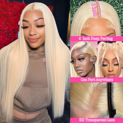 LETMIEO 613 Blonde 13x6 Lace Front Wig Human Hair 30"