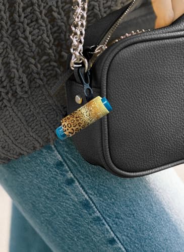 Chapstick Holder Keychain Set of 3 - Elastic Lip Balm Sleeves