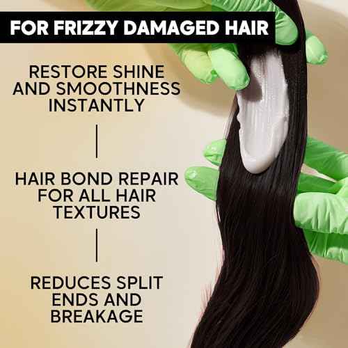 AFRO BRAZILIAN BONDOX Hair Relaxer Alternative ? Extra Strong Thermal Hair Mask 8.8oz for Damaged Hair ? Straightening Treatment for All Hair Types, Especially Afro 4A 4B 4C ? With Almond Oil, Shea Bu