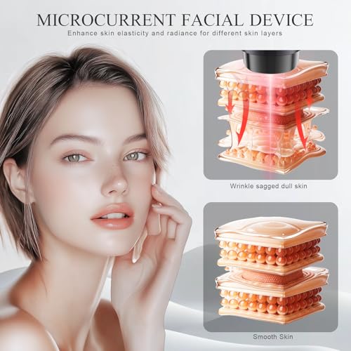 BNU Microcurrent & Red Light Facial Massager for Skin Lifting & Firming