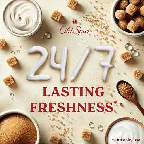 Old Spice GentleMan's Aluminum Free Dry Feel Deodorant for Men, 24/7 Lasting Freshness, Gentle on Skin with Skin Conditioners, Brown Sugar + Cocoa Butter Scent, 3.0 oz