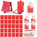 Wenqik 50 Set Quinceanera Party Favors for Guests Include Rose Compact Mirror Quinceanera Card and Organza Bag Mis Xv Sweet 15th Birthday Party Favors (Red)