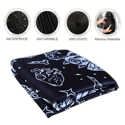 Barber Cape with Snaps, Water-Resistant Hair Salon Cutting Gown