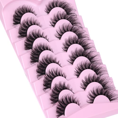 20MM Fluffy Fox Eye Lashes - 8D Faux Mink Strip Lashes