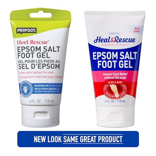 Heal & Rescue Epsom Salt Foot Gel (4 oz) - Soothing Relief for Aching Feet