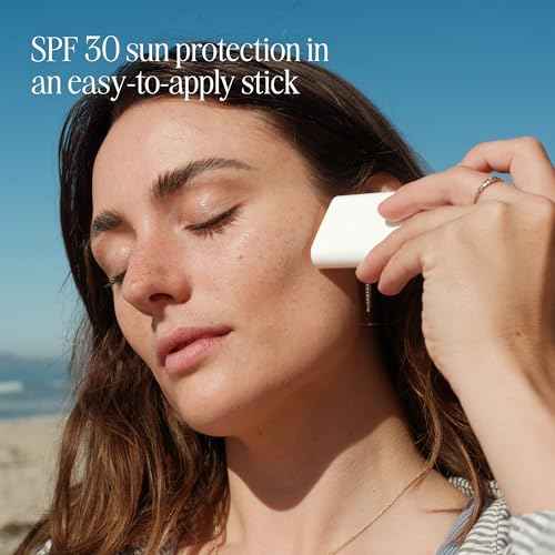 COOLA Organic Face Sunscreen SPF 30 Sunblock Lotion Stick, Dermatologist Tested Skin Care for Daily Protection, Vegan and Gluten Free, Tropical Coconut, 0.15 Oz