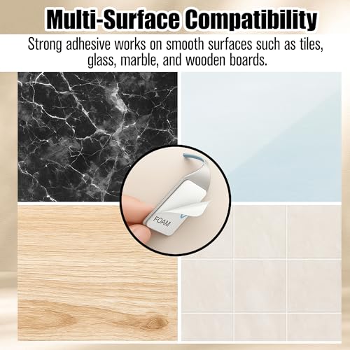 Fogless Shower Mirror 10x8 Anti-Fog Shaving Mirror with Hooks