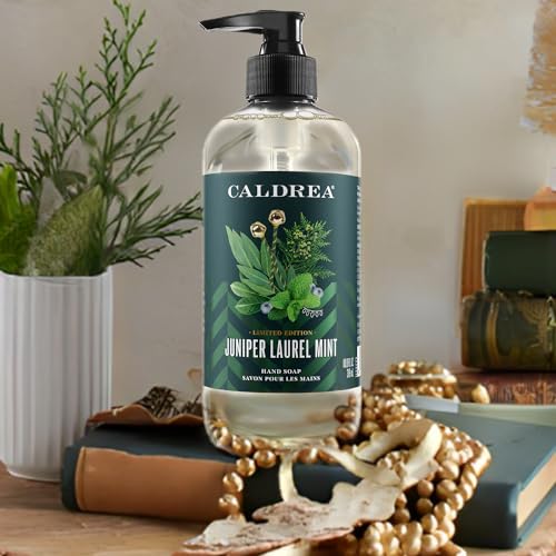 Caldrea Linen and Room Spray Air Freshener, Made with Cardamom Seed Essential Oil, Plant-Derived and Other Thoughtfully Chosen Ingredients, Vanilla Quince Santal scent,16 oz