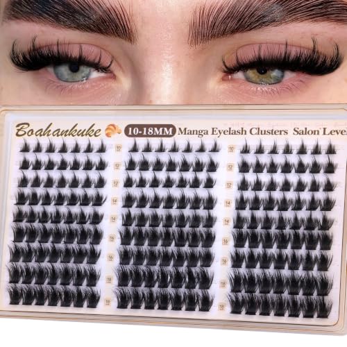 Fluffy Manga Cluster Eyelashes 10-18mm Wispy DIY Extensions