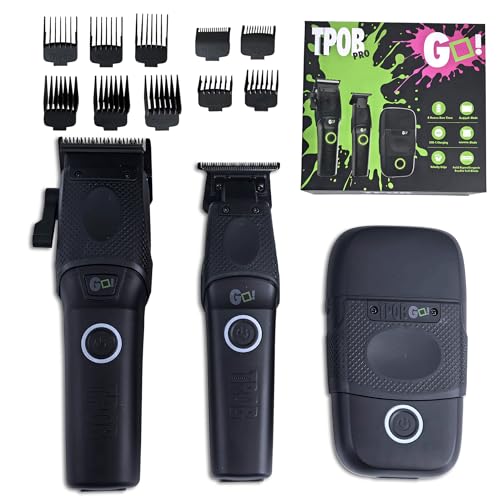 TPOB Blackout Professional Barber Clippers Set with Trimmer
