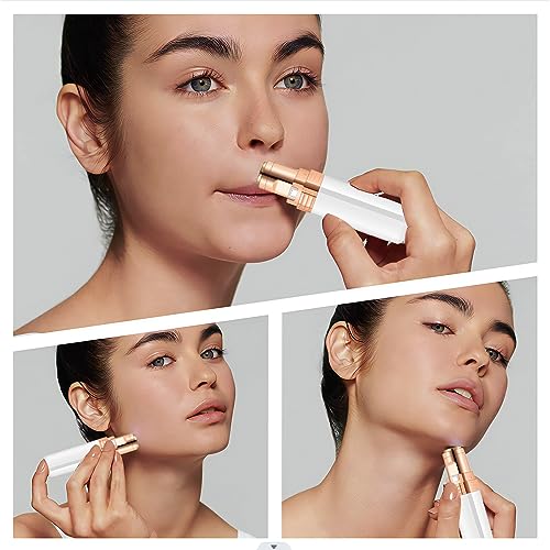 Facial Hair Removal for Women, Upper Lip Face Shaver Electric Facial Hair Remover Device for Women Ladies Hair Remover for Face Hair Fuzz Chin Mustaches