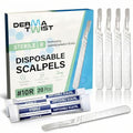 DermaTwist 10R Dermaplane Razor for Women Face ? 20-Pack Sterile Disposable Dermaplane Scalpels Facial Razors for Women Face Dermaplaning Professional Face Shaver